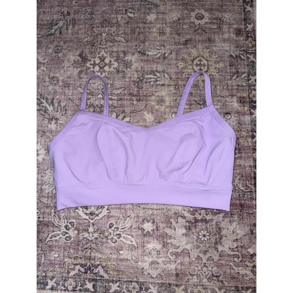 OFFLINE by Aerie Goals Stretch Medium Support Sports Bra Lavender Purple XL